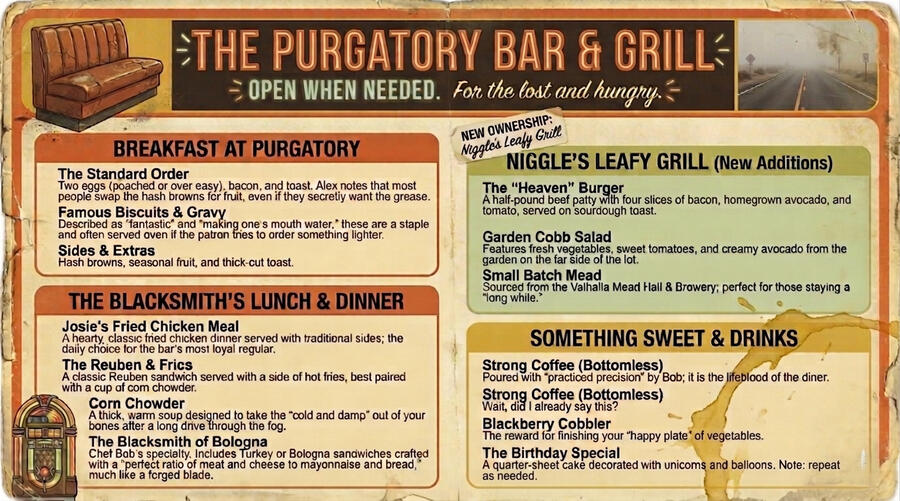 What's on the menu?